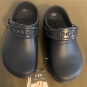 Brand new navy blue crocs
